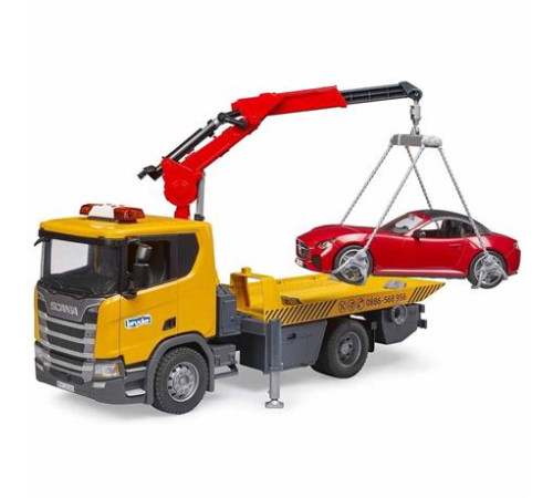 Модель Bruder Евакуатор Scania Super 560R з краном-маніпулятором та автомобілем Roadster Bruder 1:16 (03552) Модель Bruder Евакуатор Scania Super 560R з краном-маніпулятором та автомобілем Roadster Bruder 1:16 (03552)