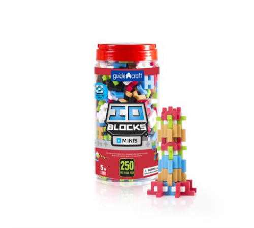 Конструктор Guidecraft IO Blocks Minis з доповненою 3d реальністю, 250 деталей (G9611) Конструктор Guidecraft IO Blocks Minis з доповненою 3d реальністю, 250 деталей (G9611)