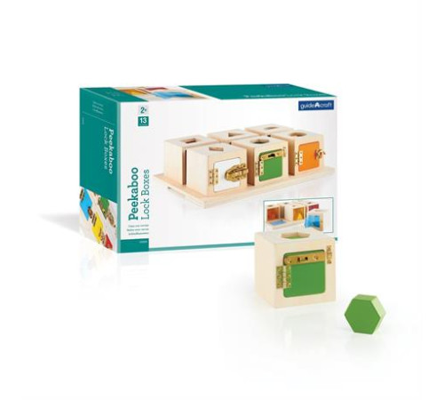 Сортер Guidecraft Manipulatives Коробочки з геометричними фігурами (G5058) Сортер Guidecraft Manipulatives Коробочки з геометричними фігурами (G5058)