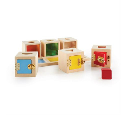 Сортер Guidecraft Manipulatives Коробочки з геометричними фігурами (G5058) Сортер Guidecraft Manipulatives Коробочки з геометричними фігурами (G5058)