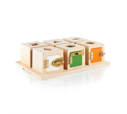 Сортер Guidecraft Manipulatives Коробочки з геометричними фігурами (G5058) Сортер Guidecraft Manipulatives Коробочки з геометричними фігурами (G5058)