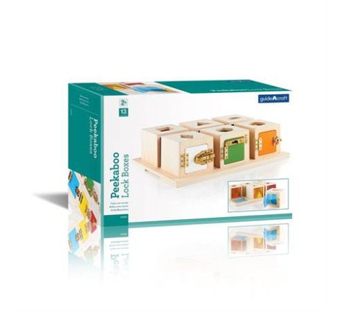 Сортер Guidecraft Manipulatives Коробочки з геометричними фігурами (G5058) Сортер Guidecraft Manipulatives Коробочки з геометричними фігурами (G5058)
