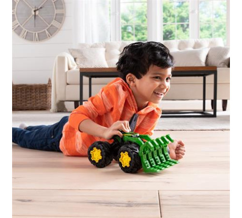 Машинка Трактор John Deere Kids Monster Treads з ковшем і великими колесами (47327)