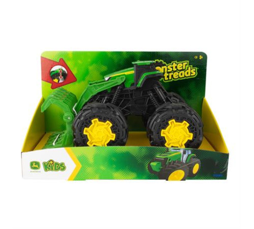 Машинка Трактор John Deere Kids Monster Treads з ковшем і великими колесами (47327)