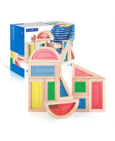 Кубики Guidecraft Block Play Велика веселка, 14 см, 10 ел. (G3015)