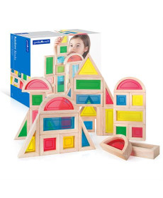 Кубики Guidecraft Block Play Велика веселка, 14 см, 30 ел. (G3016)