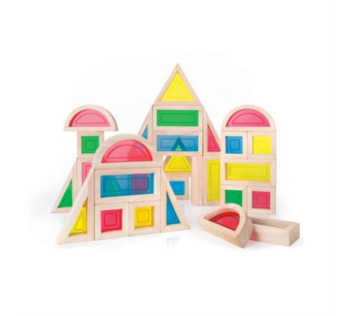 Кубики Guidecraft Block Play Велика веселка, 14 см, 30 ел. (G3016) Кубики Guidecraft Block Play Велика веселка, 14 см, 30 ел. (G3016)