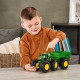 Машинка Трактор John Deere Kids Monster Treads із причепом і великими колесами (47353)