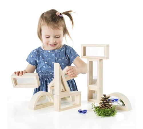 Кубики Guidecraft Block Play Дзеркало, 14 см, 10 ел. (G3017)