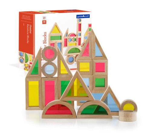 Кубики Guidecraft Block Play Маленька веселка, 5 см, 40 ел. (G3083) Кубики Guidecraft Block Play Маленька веселка, 5 см, 40 ел. (G3083)