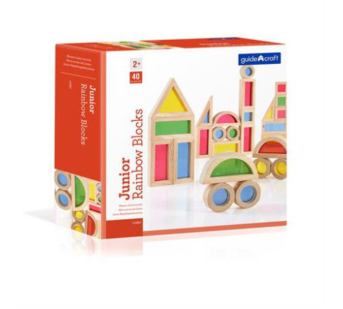 Кубики Guidecraft Block Play Маленька веселка, 5 см, 40 ел. (G3083) Кубики Guidecraft Block Play Маленька веселка, 5 см, 40 ел. (G3083)