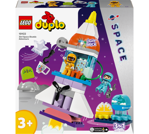 Конструктор LEGO DUPLO Town Пригоди на космічному шаттлі 3-в-1, 58 ел. (10422) Конструктор LEGO DUPLO Town Пригоди на космічному шаттлі 3-в-1, 58 ел. (10422)
