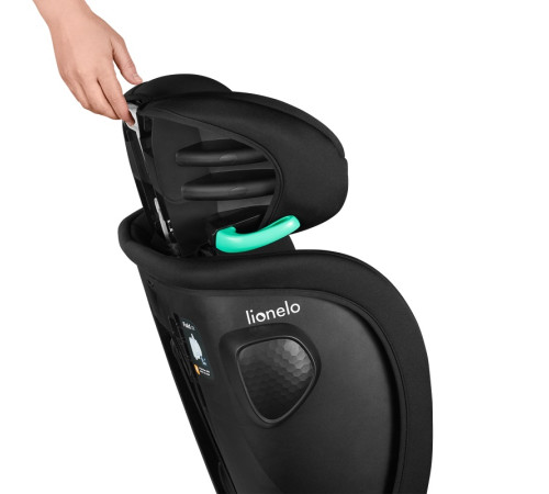 Дитяче автокрісло Lionelo NELLY I-SIZE BLACK CARBON Дитяче автокрісло Lionelo NELLY I-SIZE BLACK CARBON