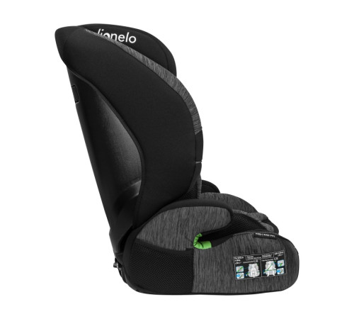 Дитяче автокрісло Lionelo LEVI ONE I-SIZE BLACK GREY Дитяче автокрісло Lionelo LEVI ONE I-SIZE BLACK GREY