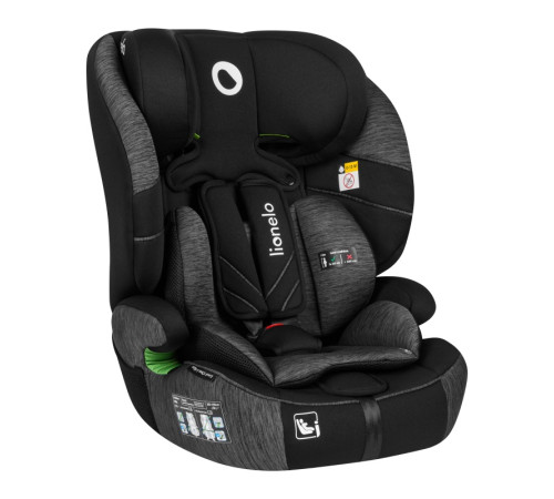 Дитяче автокрісло Lionelo LEVI ONE I-SIZE BLACK GREY Дитяче автокрісло Lionelo LEVI ONE I-SIZE BLACK GREY
