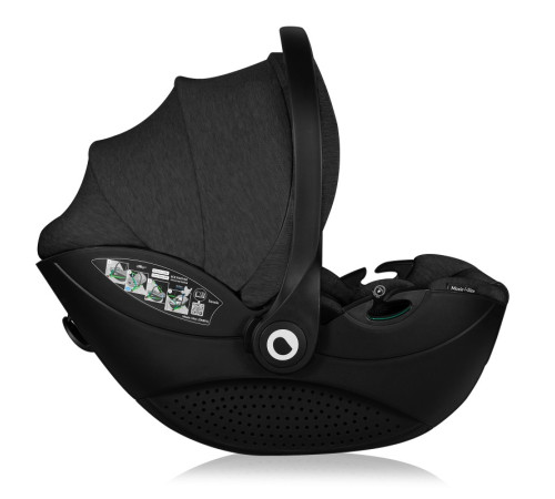 Дитяче автокрісло Lionelo MOXIE I-SIZE BLACK CARBON - чорне Дитяче автокрісло Lionelo MOXIE I-SIZE BLACK CARBON - чорне