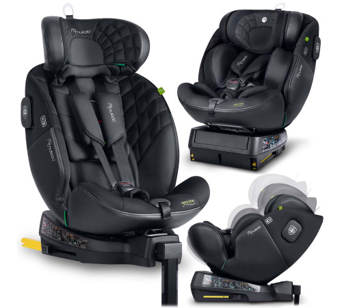 Автокрісло Nukido Aero Line ISOFIX 0-36 кг, чорне