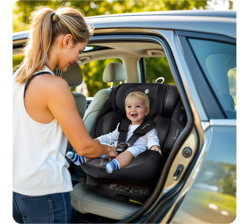 Автокрісло Nukido Aero Line ISOFIX 0-36 кг, чорне