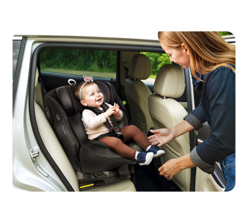 Автокрісло Nukido Aero Line ISOFIX 0-36 кг, чорне