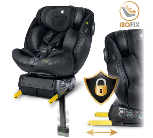 Автокрісло Nukido Aero Line ISOFIX 0-36 кг, чорне