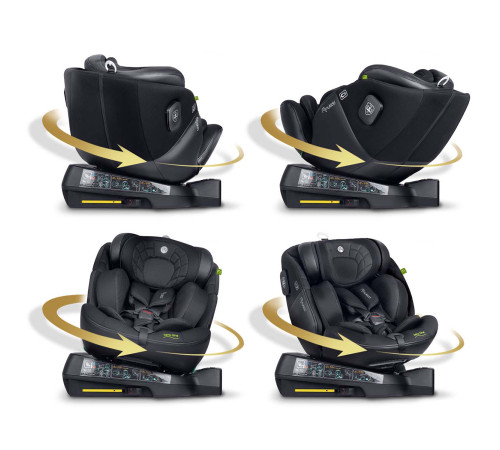 Автокрісло Nukido Aero Line ISOFIX 0-36 кг, чорне
