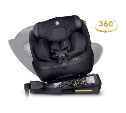 Автокрісло Nukido Aero Line ISOFIX 0-36 кг, чорне