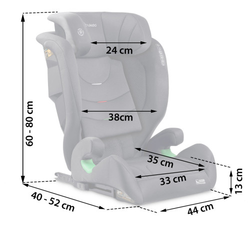 Автокрісло Nukido Louis Soft ISOFIX 15-36 кг, сіре Автокрісло Nukido Louis Soft ISOFIX 15-36 кг, сіре