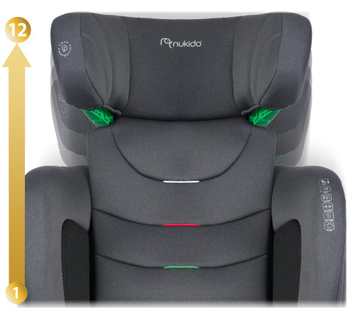 Автокрісло Nukido Louis Soft ISOFIX 15-36 кг, сіре Автокрісло Nukido Louis Soft ISOFIX 15-36 кг, сіре