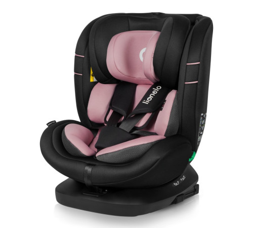 Дитяче автокрісло Lionelo BASTIAAN I-SIZE PINK ROSE - чорно-рожеве Дитяче автокрісло Lionelo BASTIAAN I-SIZE PINK ROSE - чорно-рожеве