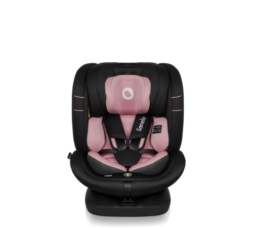 Дитяче автокрісло Lionelo BASTIAAN I-SIZE PINK ROSE - чорно-рожеве Дитяче автокрісло Lionelo BASTIAAN I-SIZE PINK ROSE - чорно-рожеве