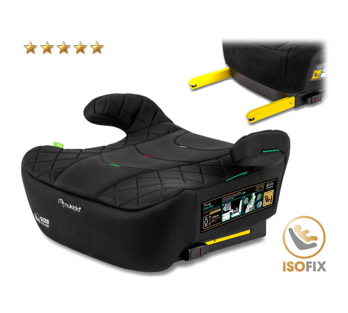 Бустер Nukido Louis ISOFIX 710200 125-150 см, чорний Бустер Nukido Louis ISOFIX 710200 125-150 см, чорний
