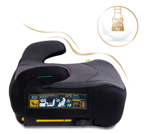 Бустер Nukido Louis ISOFIX 710201 125-150 см, чорно-сірий Бустер Nukido Louis ISOFIX 710201 125-150 см, чорно-сірий