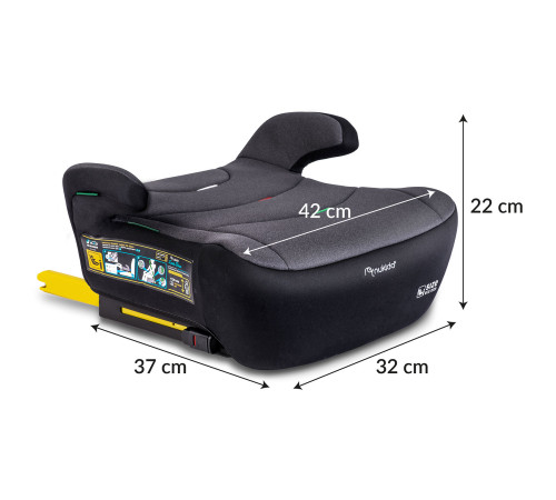 Бустер Nukido Louis ISOFIX 710201 125-150 см, чорно-сірий Бустер Nukido Louis ISOFIX 710201 125-150 см, чорно-сірий