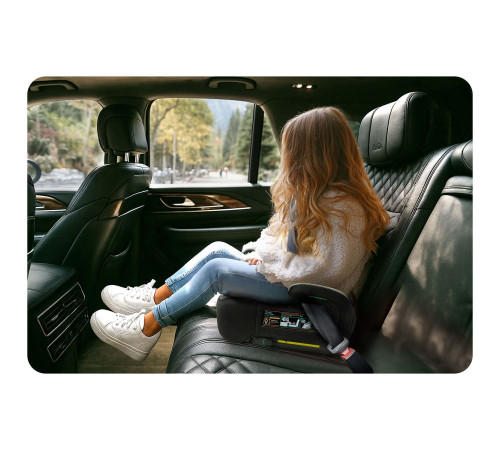 Бустер Nukido Louis ISOFIX 710201 125-150 см, чорно-сірий Бустер Nukido Louis ISOFIX 710201 125-150 см, чорно-сірий