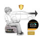 Бустер Nukido Louis ISOFIX 710202 22-36 кг, сірий
