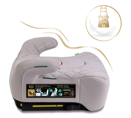 Бустер Nukido Louis ISOFIX 710202 22-36 кг, сірий