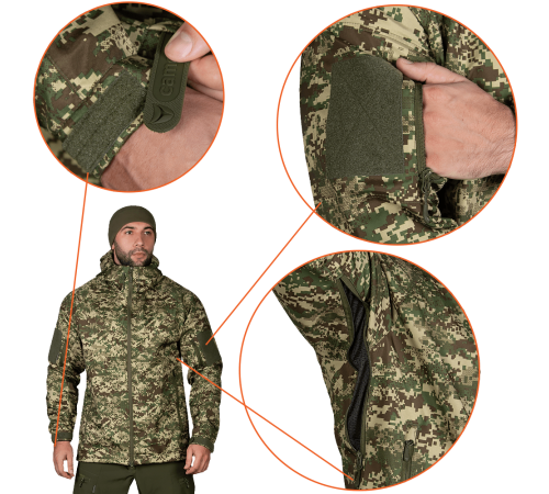 Куртка Stalker SoftShell Хижак НГУ (7495), L Куртка Stalker SoftShell Хижак НГУ (7495), L