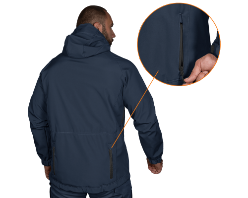 Куртка Stalker SoftShell Темно-синя (7005), XS