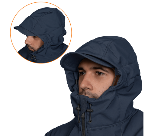 Куртка Stalker SoftShell Темно-синя (7005), M