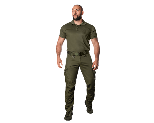 Поло Army ID 2.0 CoolPass Pique LT Олива (8082), XS