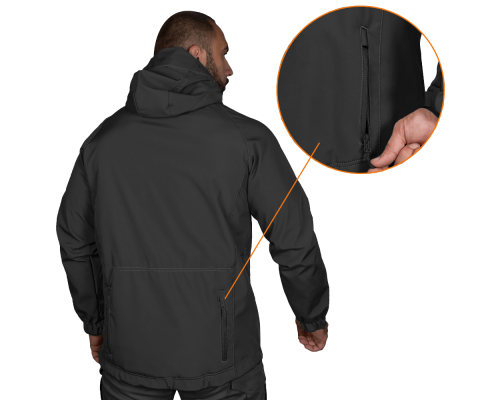 Куртка Stalker SoftShell Чорна (7226), S