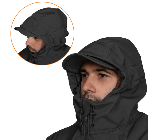 Куртка Stalker SoftShell Чорна (7226), XXL