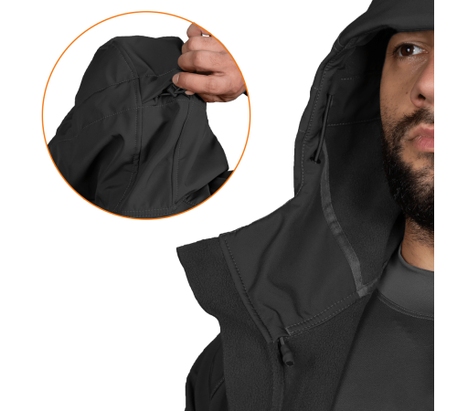 Куртка Stalker SoftShell Чорна (7226), XXL