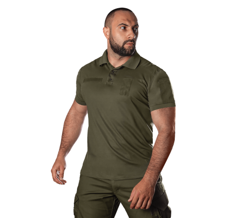 Поло Army ID 2.0 CoolPass Pique LT Олива (8082), XXXL-Long