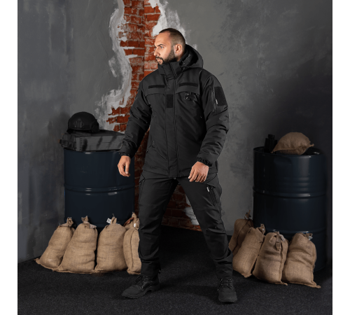 Куртка Patrol System 4.0 RainWall Чорна (8301), XL Куртка Patrol System 4.0 RainWall Чорна (8301), XL