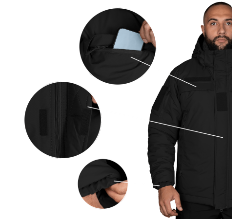 Куртка Patrol System 4.0 RainWall Чорна (8301), XL Куртка Patrol System 4.0 RainWall Чорна (8301), XL