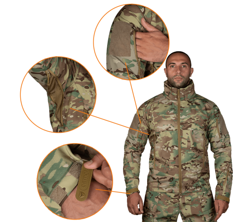 Куртка Phantom SoftShell Multicam (7286), S Куртка Phantom SoftShell Multicam (7286), S