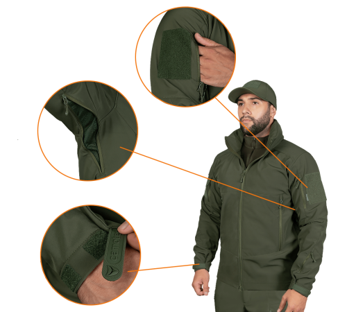 Куртка Phantom SoftShell Олива (7294), L Куртка Phantom SoftShell Олива (7294), L