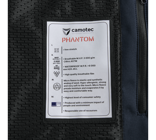 Куртка Phantom SoftShell Темно-синя (7292), M Куртка Phantom SoftShell Темно-синя (7292), M