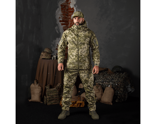 Куртка CM Stalker SoftShell Піксель (7379), S